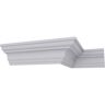 Ekena Millwork SAMPLE - 3 in. x 12 in. x 3 in. Polyurethane Palmetto Smooth Crown Moulding