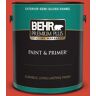 BEHR PREMIUM PLUS 1 gal. #180B-7 Chili Pepper Semi-Gloss Enamel Exterior Paint & Primer