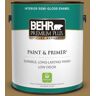 BEHR PREMIUM PLUS 1 gal. #320F-6 Wool Tweed Semi-Gloss Enamel Low Odor Interior Paint & Primer