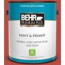 BEHR PREMIUM PLUS 1 gal. #M160-7 Raging Bull Satin Enamel Low Odor Interior Paint & Primer