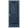 Masonite 32 in. x 80 in. Cheyenne 2-Panel Right-Hand Inswing Painted Smooth Fiberglass Prehung Front Exterior Door No Brickmold