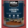 BEHR PREMIUM 1 gal. #PFC-03 Red Baron Solid Color Flat Interior/Exterior Concrete Stain