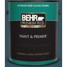 BEHR PREMIUM PLUS 1 gal. #MQ5-24 Opera Glasses Semi-Gloss Enamel Exterior Paint & Primer