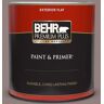 BEHR PREMIUM PLUS 1 qt. #730B-5 Warm Embrace Flat Exterior Paint & Primer