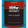 BEHR PREMIUM PLUS 1 gal. #530B-6 Tropical Holiday Flat Exterior Paint & Primer