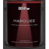 BEHR MARQUEE 1 gal. #T13-3 Black Lacquer Flat Exterior Paint & Primer