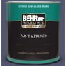 BEHR PREMIUM PLUS 1 qt. #S540-7 Bossa Nova Semi-Gloss Enamel Exterior Paint & Primer