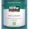 BEHR PREMIUM PLUS 1 gal. #S490-5 Jay Bird Semi-Gloss Enamel Low Odor Interior Paint & Primer