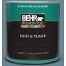 BEHR PREMIUM PLUS 1 qt. #MQ5-60 South Pacific Semi-Gloss Enamel Exterior Paint & Primer