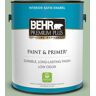 BEHR PREMIUM PLUS 1 gal. #S400-4 Azalea Leaf Satin Enamel Low Odor Interior Paint & Primer