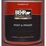 BEHR PREMIUM PLUS 1 qt. #150F-7 Burnt Tile Flat Exterior Paint & Primer