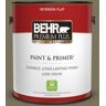 BEHR PREMIUM PLUS 1 gal. #380F-7 Crocodile Flat Low Odor Interior Paint & Primer