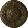 Ekena Millwork 26" x 3" Vincent Urethane Ceiling Medallion (Fits Canopies up to 6"), Brass