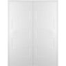 Belldinni Lester 48 in. x 80 in. Both Active Hollow Core Snow White Finished Composite Double Prehung Interior Door