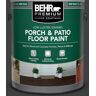 BEHR PREMIUM 1 gal. Home Decorators Collection #HDC-MD-04 Totally Black Low-Lustre Enamel Int/Ext Porch and Patio Floor Paint