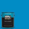 BEHR PREMIUM PLUS 1 gal. #MQ4-57 Celebration Blue Satin Enamel Exterior Paint & Primer