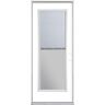 Masonite 32 in. x 80 in. Mini Blind Left Hand Inswing Painted Steel Prehung Front Exterior Door No Brickmold