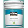 BEHR PREMIUM PLUS 5 gal. #M450-5 Aqua Rapids Satin Enamel Low Odor Interior Paint & Primer