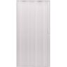 Everbilt Saturn 36 in. x 80 in. Linen Light Grey PVC Accordion Door with Hardware