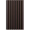 Ekena Millwork AcousticPro 1 in. x 1 ft. x 8 ft. Noise Cancelling Half Round MDF Sound Absorbing Panel in Ebony Premium (2-Pack)