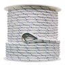 Extreme Max BoatTector 1/2 in. x 300 ft. Double Braid Nylon Anchor Line with Thimble in White with Blue Tracer