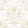 A-Street Prints Britt Peach Embroidered Damask Paper Glossy Non-Pasted Wallpaper Roll