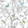 RoomMates Butterfly Sketch Peel and Stick Wallpaper (Covers 28.18 sq. ft.)