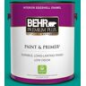 BEHR PREMIUM PLUS 1 gal. #S-G-490 Intense Teal Eggshell Enamel Low Odor Interior Paint & Primer