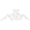 Ekena Millwork 1 in. x 72 in. x 21 in. (7/12) Pitch Benson Gable Pediment Architectural Grade PVC Moulding