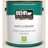 BEHR PREMIUM PLUS 1 gal. #PWL-90 Abstract White Semi-Gloss Enamel Low Odor Interior Paint & Primer