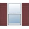 Ekena Millwork 14 in. x 40 in. Lifetime Vinyl Custom Four Board Joined Board and Batten Shutters Pair Wineberry