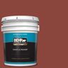 BEHR PREMIUM PLUS 5 gal. #ECC-46-3 Red Hawk Satin Enamel Exterior Paint & Primer