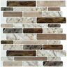 LONGKING C-Stones Beige 10.5 in. x 11.8 in. Vinyl Wallpaper Peel and Stick Backsplash Tiles ( 8.7 sq ft. /Pack)