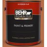 BEHR PREMIUM PLUS 1 gal. #M210-7 Thanksgiving Flat Exterior Paint & Primer