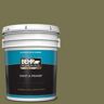 BEHR PREMIUM PLUS 5 gal. #S350-6 Truly Olive Satin Enamel Exterior Paint & Primer