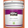 BEHR PREMIUM PLUS 5 gal. #S-H-250 Pumpkin Patch Eggshell Enamel Low Odor Interior Paint & Primer