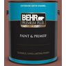 BEHR PREMIUM PLUS 1 gal. #S170-6 Red Curry Satin Enamel Exterior Paint & Primer