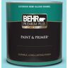 BEHR PREMIUM PLUS 1 qt. #P470-2 Serene Thought Semi-Gloss Enamel Exterior Paint & Primer