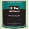 BEHR PREMIUM PLUS 1 qt. #P380-3 Irish Folklore Semi-Gloss Enamel Exterior Paint & Primer