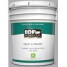 BEHR PREMIUM PLUS 5 gal. #760E-3 Gray Timber Wolf Semi-Gloss Enamel Low Odor Interior Paint & Primer