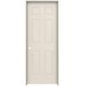 JELD-WEN 24 in. x 80 in. 6 Panel Colonist Primed Right-Hand Smooth Molded Composite Single Prehung Interior Door