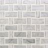Ivy Hill Tile Mingle White Carrara, Gray and Thasos Interlocking 12-7/8 in. x 12-3/4 in. Marble Mosaic Tile (1.14 sq. ft.)