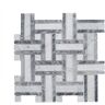 Jeffrey Court Benedict White 12 in. x 12 in. Basket Weave Mixed Marble Wall and Floor Mosaic Tile (10 sq. ft./Case)