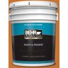 BEHR PREMIUM PLUS 5 gal. #S-H-270 October Satin Enamel Exterior Paint & Primer