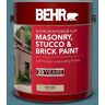 BEHR 1 gal. #MS-74 Logan Lake Flat Interior/Exterior Masonry, Stucco and Brick Paint