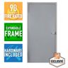 Armor Door 36 in. x 84 in. Right-Hand Adjustable Metal Frame and Door for 4-1/2 in. to 7-3/4 in. Finished Wall Thickness