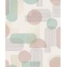 HOLDEN Arch Geo Duck Egg and Pink Non-Pasted Wallpaper (Covers 56 sq. ft.)