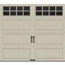 Clopay Gallery Steel Long Panel 8 ft x 7 ft Insulated 6.5 R-Value  Desert Tan Garage Door with SQ24 Windows