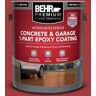 BEHR PREMIUM 1 gal. #PFC-03 Red Baron Self-Priming 1-Part Epoxy Satin Interior/Exterior Concrete and Garage Floor Paint