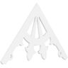 Ekena Millwork Pitch Riley 1 in. x 60 in. x 37.5 in. (14/12) Architectural Grade PVC Gable Pediment Moulding